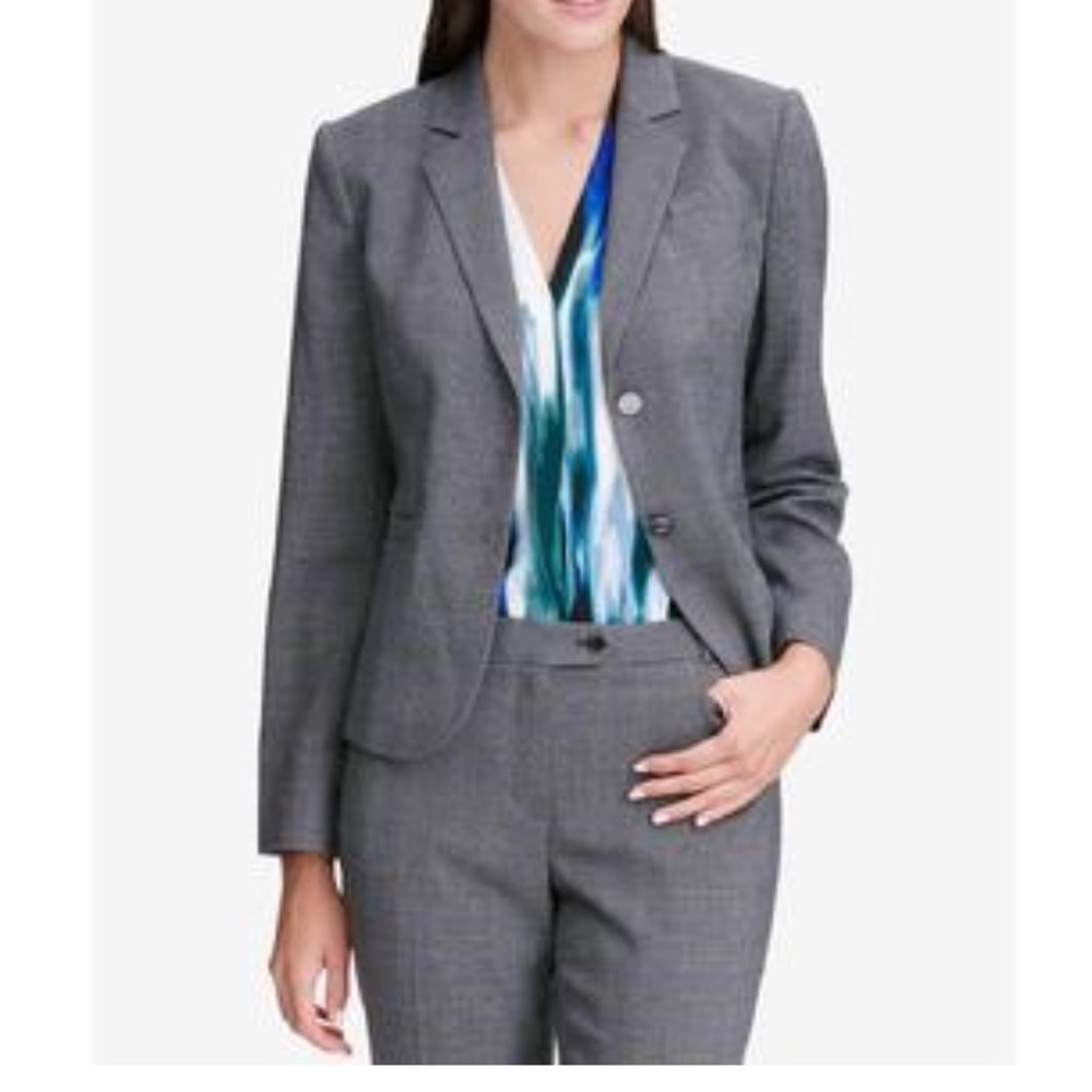 Calvin Klein two button gray Blazer
